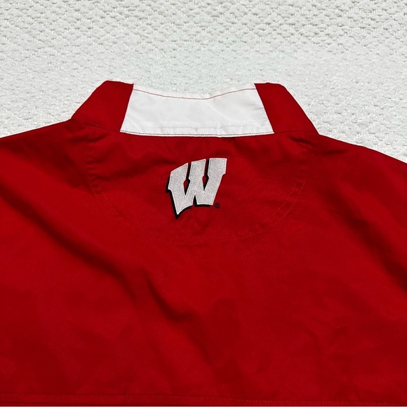 Knights Apparel Wisconsin Badgers Quarter Zip Pullover Windbreaker Men’s Large - Picture 7 of 7